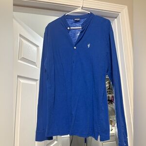 FATHER SONS blue button shirt